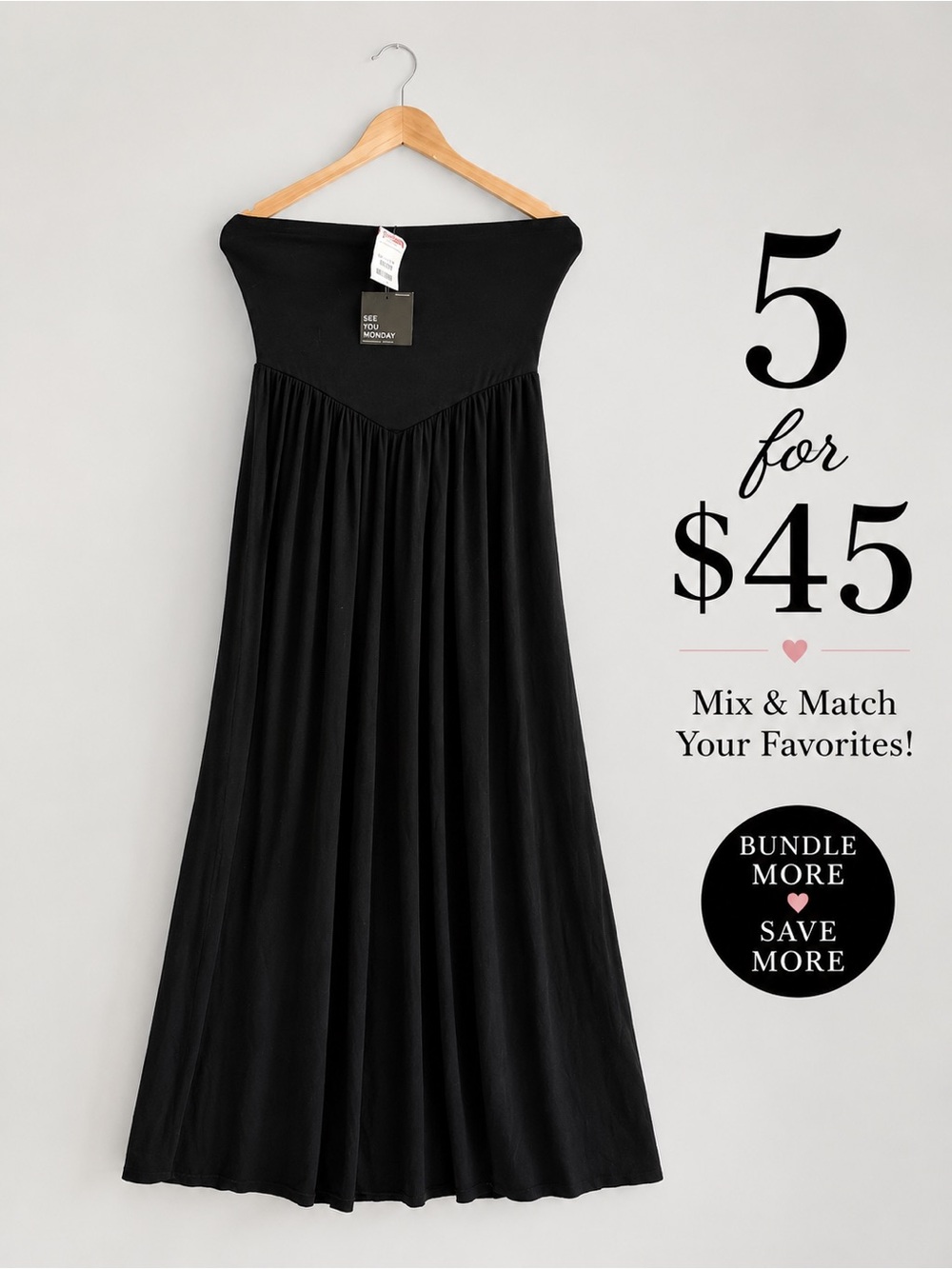 🎉5 for $45🎉 NWT See you Monday  dress size L